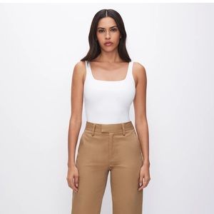 Good American square neck tank bodysuit